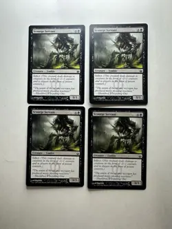 Scourge Servant X4 Mirrodin Besieged Magic The Gathering Mtg Lightly Played - Image 1