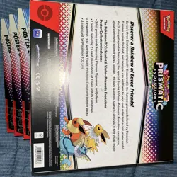 ** NEW Pokemon Prismatic Evolutions Poster Collection - Lot of X4 New/Sealed ** - Image 3