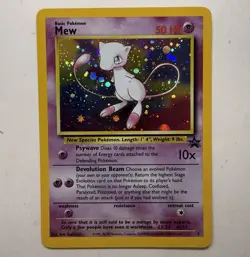 Pokemon 2000 WOTC Mew #9 Holo Black Star Promo English Lightly Played LP - Image 1