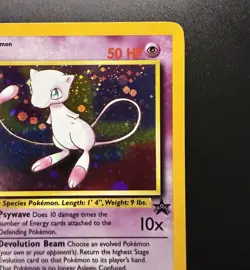 Pokemon 2000 WOTC Mew #9 Holo Black Star Promo English Lightly Played LP - Image 3