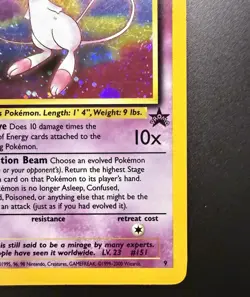 Pokemon 2000 WOTC Mew #9 Holo Black Star Promo English Lightly Played LP - Image 4