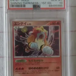 Entei Shining Darkness 1st Edition Holo Rare PSA 10 Japanese Pokemon - Image 2