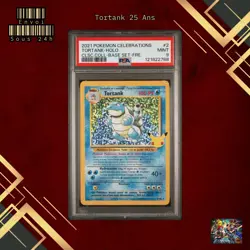 🇫🇷 TORTANK HOLO PSA 9 - 25 ANS CELEBRATIONS 2/102 EB FR Carte Pokemon 🇫🇷 - Image 1