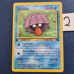 Pokemon Shellder 54/62 1st Edition Fossil Regular Moderate Play *FREE SHIPPING* - Image 1