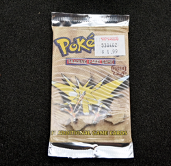 Pokemon Fossil Unlimited Booster Pack – 1999 Vintage – Zapdos Artwork – 21+ Gram - Image 2