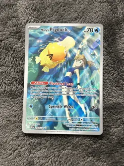 2025 Pokemon Misty's Psyduck - 193/182 Illustration Rare Holo Destined Rivals - Image 3