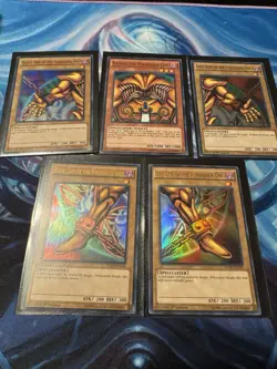 Yu-Gi-Oh! Exodia the Forbidden One Complete Set YGLD 1st Edition Near Mint - Image 1
