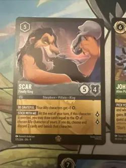 Disney Lorcana - Fabled - Legendary 5 Card Lot - Just Pulled - Scar & More! NM - Image 2