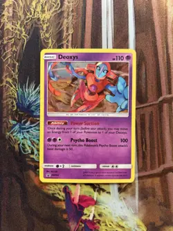 Deoxys - SM164 - Black Star Holo Rare Promo S&M TCG - Pokemon Card - LP - Image 1