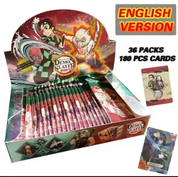 Demon Slayer 36 Pack English Trading Card Booster Box Anime Collectible Cards - Image 1