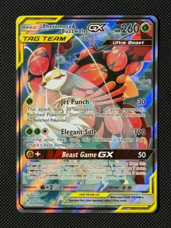 Pokemon Cards Pheromosa & Buzzwole GX 192/214 Unbroken Bonds Rare Ultra - Image 1