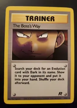 Pokemon Card TCG - The Boss's Way - Team Rocket 73/82 Regular Unlimited LP - Image 1