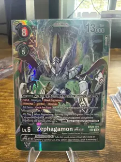 Digimon Card Zephagamon Ace BT20-101 Secret Rare Special Booster 2.5 - Image 1