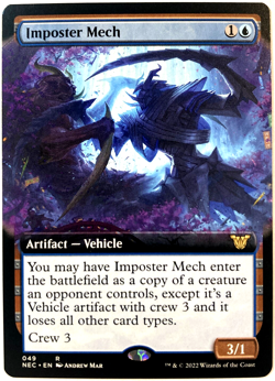MTG Imposter Mech EXTENDED ART Commander: Kamigawa: Neon Dynasty 049 NM - Image 1