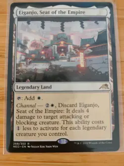 MTG Eiganjo, Seat of the Empire 268 Kamigawa: Neon Dynasty M/NM Free UK P&P - Image 1