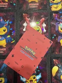 Pikachu Poncho Set Holo Team Rocket Card Database Peru Pokemon Full Set Cracked - Image 2
