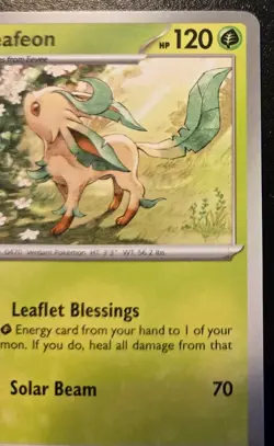 Leafeon 011/167 Uncommon Scarlet & Violet: Twilight Masquerade Pokemon TCG - Image 3