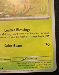 Leafeon 011/167 Uncommon Scarlet & Violet: Twilight Masquerade Pokemon TCG - Image 5