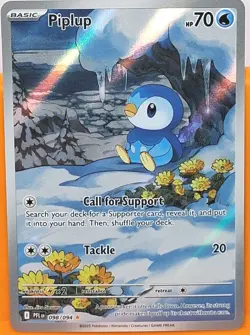 Pokemon TCG Piplup 98/94 Illustration Rare Pack Fresh NM Phantasmal Flames - Image 1