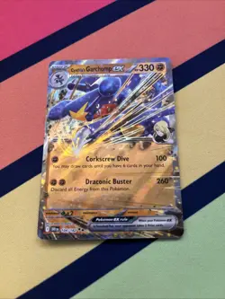 Pokemon TCG Cynthia's Garchomp ex 104/182 Sv10: Destined Rivals Holo Rare M/NM - Image 1