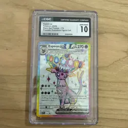 Pokemon Espeon ex Prismatic Evo. Figure Coll. Promo SVP EN 175 CGC 10 Gem Mint - Image 1