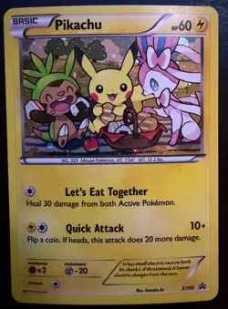 Pikachu XY95 Promo XY Black Star Promos Pokemon Lightly Played - Image 1