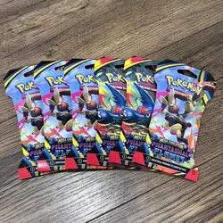 Lot Of 6 - Pokemon TCG Phantasmal Flames Sleeved Booster Packs - Factory Sealed - Image 1