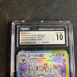 Terestal Fest Espeon Ex Special Art Rare Pokemon (2024) Japanese CGC 10 - Image 2