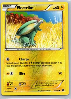 Pokemon Electrike ✨ Reverse Holo Common XY - Primal Clash 59/160 NM - Image 1