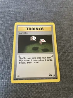Pokemon TCG Gambler Fossil 60 Regular Common - Image 1
