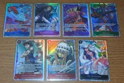(7) One Piece Azure Sea's Seven OP14 'SR' SUPER RARE (Lot of 7) - Image 1