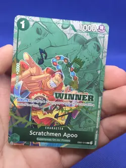 One Piece Winner Pack 2025 Vol 2 Scratchmen Apoo EB01-015 Stamped Promo NM - Image 2