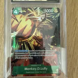 2025 ONE PIECE PRB02 ALTERNATE ART #005 MONKEY D. LUFFY cgc10 pristine - Image 3