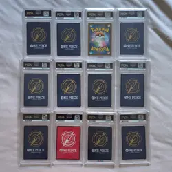 Bandai One Piece Card Game & Pokemon PSA Lot 12 Foil Promo Tournament Pack 2023 - Image 2