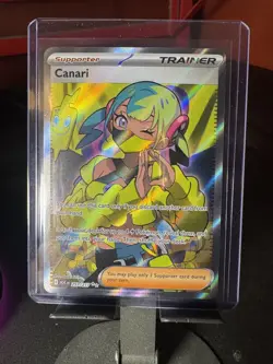 Pokemon TCG Canari 257/217 Ascended Hero’s Full Art Trainer Card - Image 1