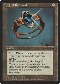 Ring of Renewal Fallen Empires PLD Artifact Rare MAGIC MTG CARD ABUGames - Image 1