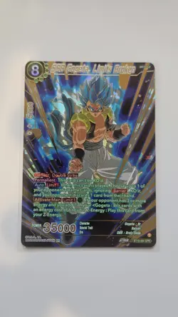 SSB Gogeta Limits Broken BT19-084 SPR Gold Pressed Holo Dragon Ball Super Card - Image 3