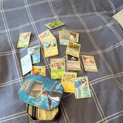 Pokemon TCG Nintendo Card Lot Meowth Lapras Galvantula Milotic Empoleon Tin - Image 1