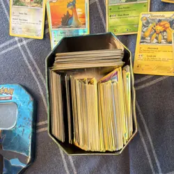 Pokemon TCG Nintendo Card Lot Meowth Lapras Galvantula Milotic Empoleon Tin - Image 3