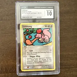 CGC 10 PRISTINE Lickitung 2004 EX Fire Red & Leaf Green 37/112 Pokemon Card - Image 1