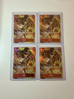 Sabo OP05-007 Illustration Box Vol. 5 Promo 4 Card Play Set Lot One Piece - Image 1