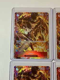 Sabo OP05-007 Illustration Box Vol. 5 Promo 4 Card Play Set Lot One Piece - Image 2