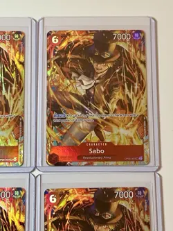 Sabo OP05-007 Illustration Box Vol. 5 Promo 4 Card Play Set Lot One Piece - Image 3