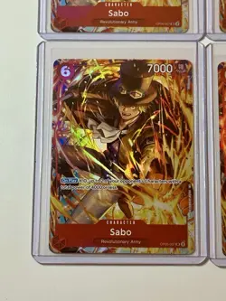 Sabo OP05-007 Illustration Box Vol. 5 Promo 4 Card Play Set Lot One Piece - Image 4