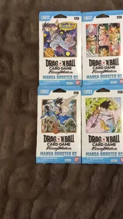 Dragon Ball Super Fusion World Manga Booster 02, 4x 12-card packs, English. - Image 1