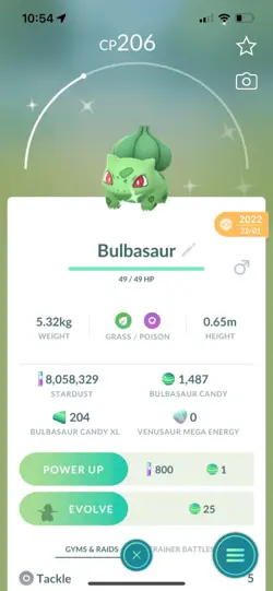 Pokemon Go Shiny Bulbasaur ( Reduced) - Image 1