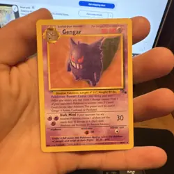 Pokemon Gengar 20/62 Fossil Rare Regular Stage 2 80 HP Unlimited - Image 1