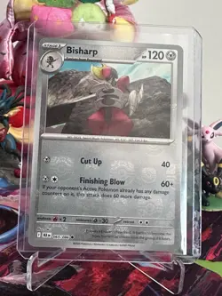 Bisharp 065/086 Master Ball Reverse Holo Uncommon - Pokemon TCG Black Bolt NM - Image 1