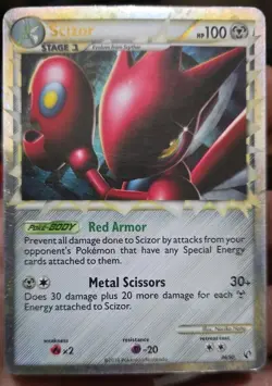 Pokemon TCG Scizor Prime 84/90 Undaunted Holo Rare Card NM - Image 1