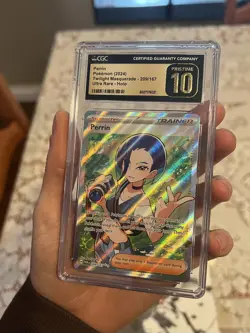 CGC 10 PRISTINE Perrin Full Art Ultra Rare #209/167 Pokemon Twilight Masquerade - Image 1
